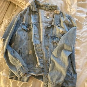 Oversized jean jacket
